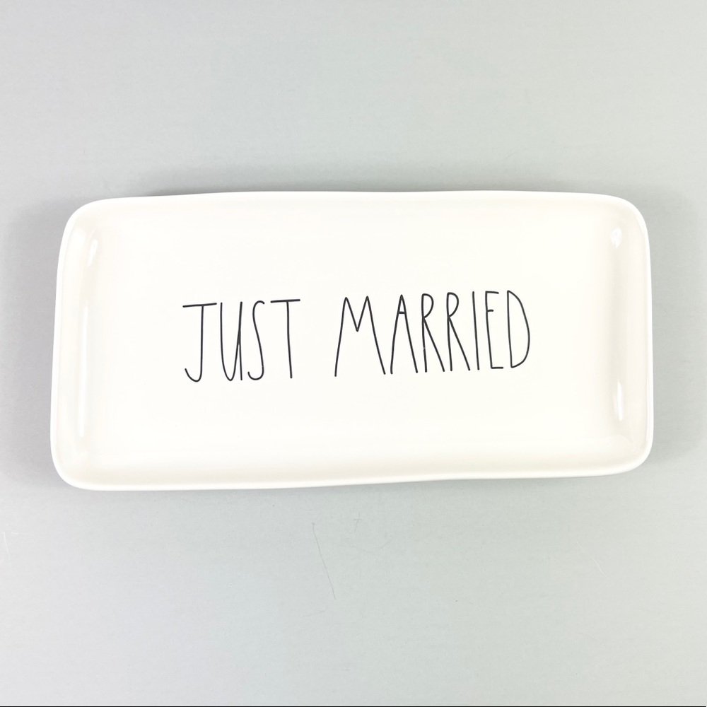 NEW Rae Dunn “JUST MARRIED “ Platter